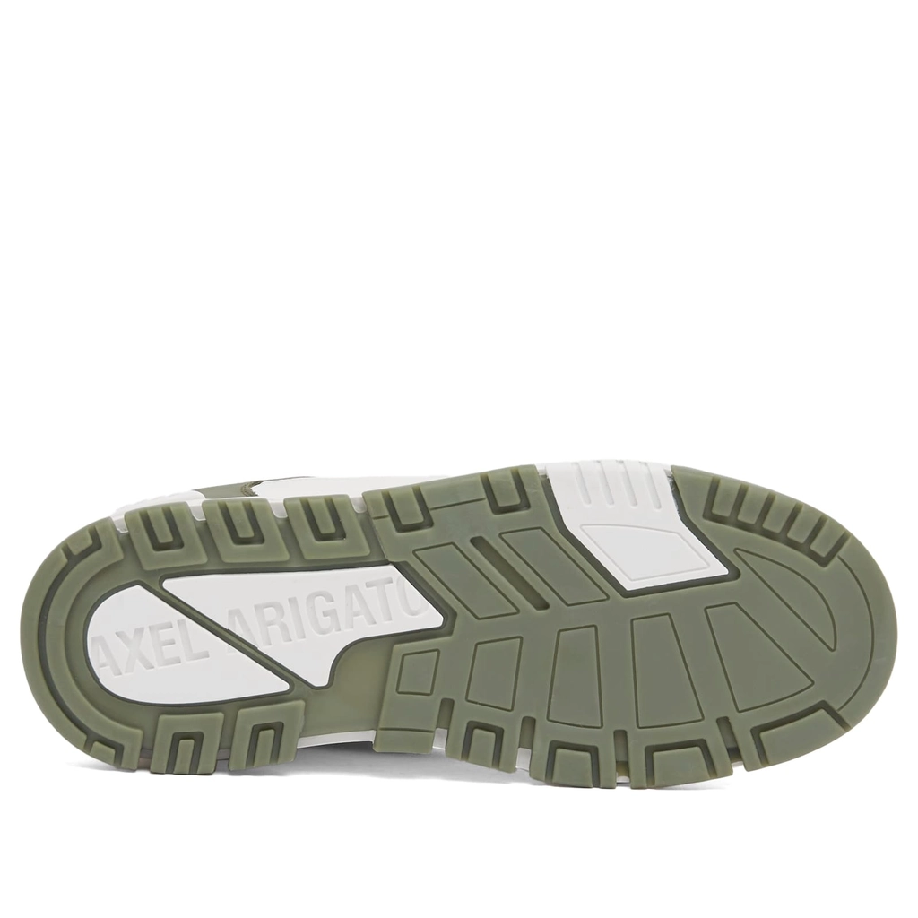 Axel Arigato Men's Area Lo Sneaker White/Dark Green